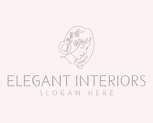 Elegant Beauty Lady logo design