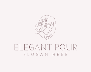 Elegant Beauty Lady logo design