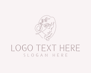 Monochrome - Elegant Beauty Lady logo design