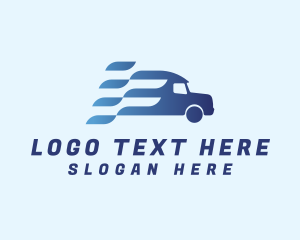 Distribution - Fast Logistic Truck logo design