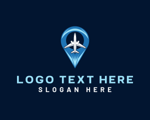 Route - Airplane Travel Guide logo design
