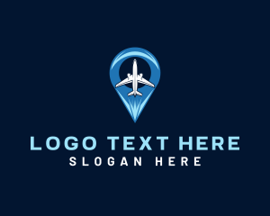 Gps - Airplane Travel Guide logo design