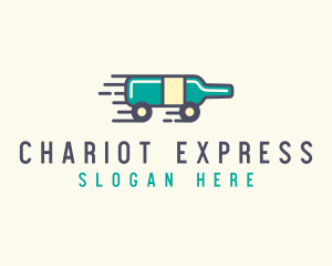 Express Wine Delivery  logo design