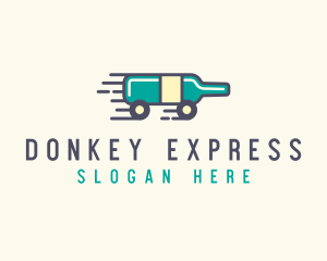 Express Wine Delivery  logo design