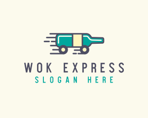 Express Wine Delivery  logo design