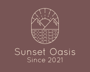 Mountain Sunrise Travel logo design