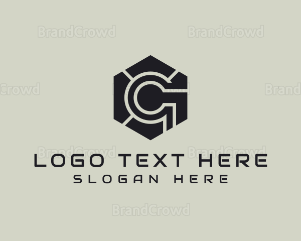 Hexagon Tech Industrial Letter G Logo