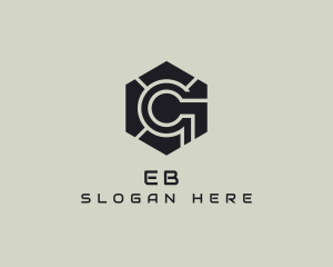 Cyber - Hexagon Tech Industrial Letter G logo design