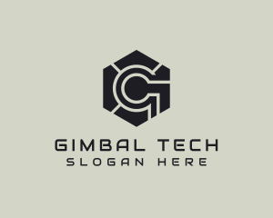 Hexagon Tech Industrial Letter G logo design