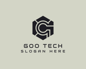 Hexagon Tech Industrial Letter G logo design