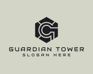 Hexagon Tech Industrial Letter G logo design