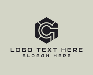 Lettermark - Hexagon Tech Industrial Letter G logo design