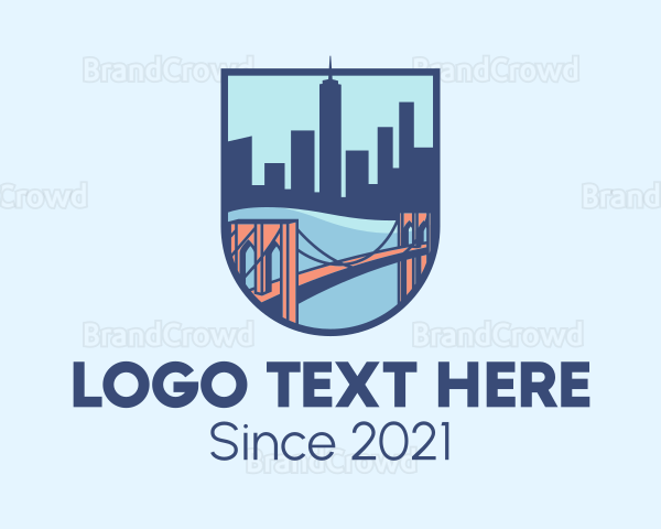 City Brooklyn Bridge Logo