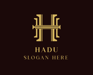 Strategist - Luxury Legal Letter H logo design