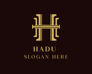 Luxury Legal Letter H logo design