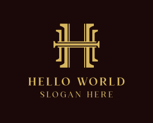 Luxury Legal Letter H logo design