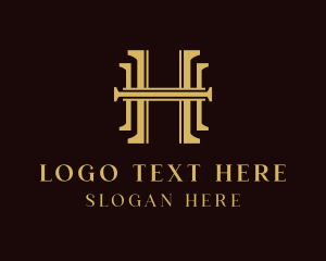 Letter H - Luxury Legal Letter H logo design