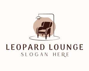 Chair Lamp Furniture logo design