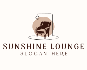 Chair Lamp Furniture logo design