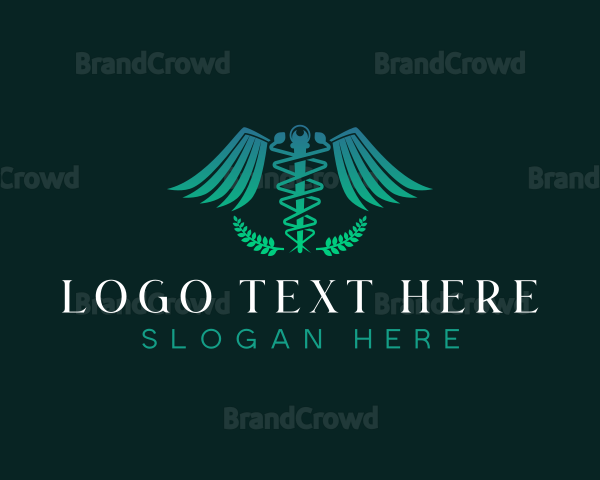 Medical Caduceus Diagnostic Logo