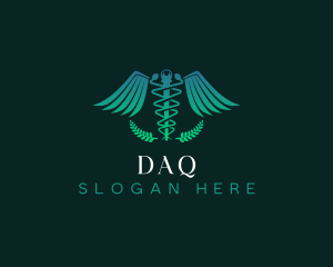 Medical Caduceus Diagnostic Logo