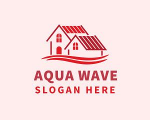 Red House Wave logo design