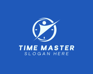 Fitness Time Clock logo design