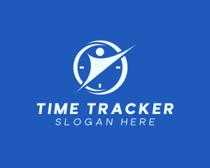 Stopwatch - Fitness Time Clock logo design