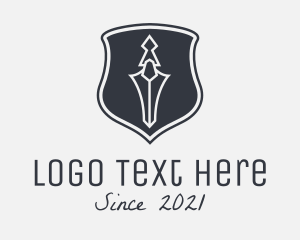 Heraldry - Sword Dagger Crest logo design