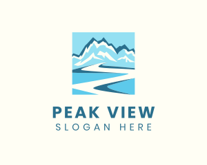 Mountain - Blue Mountain River logo design