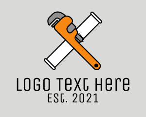 Handyman - Wrench Handyman Tool logo design