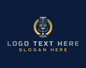 Podcast - Radio Music Producer logo design