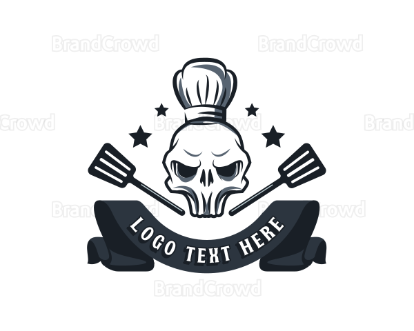 Skull Chef Spatula Logo