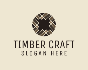 Woodcraft - Interior Geometric Furniture logo design