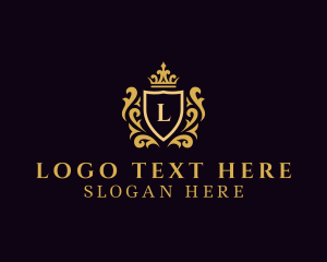 Luxury - Ornament Shield Crown Royalty logo design