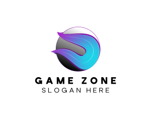 Modern Flame Sphere logo design