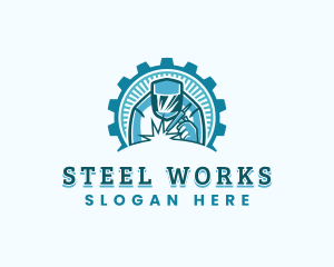 Cog Welding Mechanic logo design