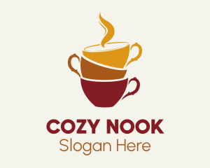 Nook - Cup Stack Cafe logo design