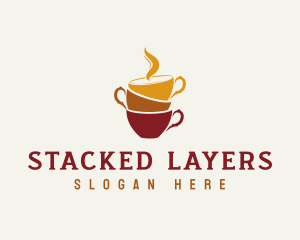 Cup Stack Cafe logo design