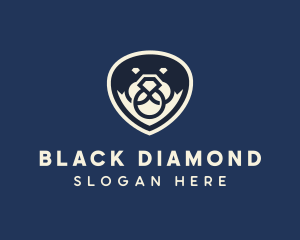 Diamond Ring Dog logo design