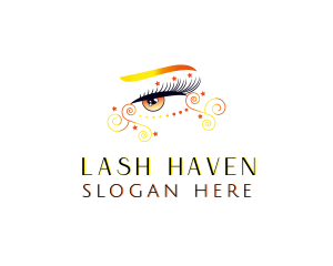 Makeup Artist Eyelash logo design