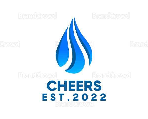 Rain Water Drop Logo