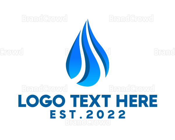 Rain Water Drop Logo