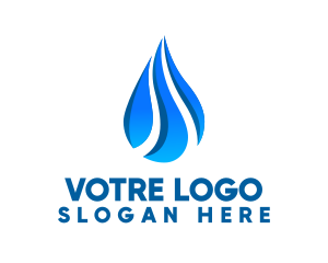 Rain Water Drop  Logo