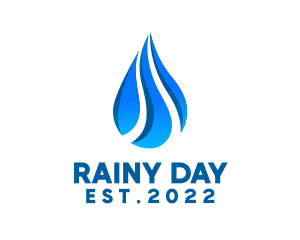 Rain Water Drop  logo design