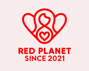 Red Woman Foundation  logo design