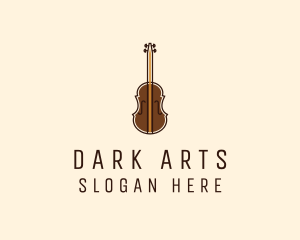 Violin Music Instrument logo design