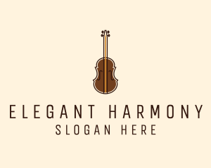 Classical - Violin Music Instrument logo design