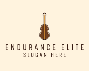 Violin Music Instrument logo design