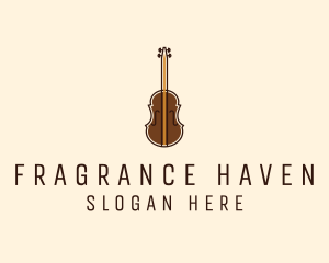 Violin Music Instrument logo design